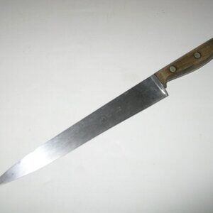 Vintage GUSTAV EMIL ERN 8” KNIFE Stainless Solingen Germany Carving Sharp D